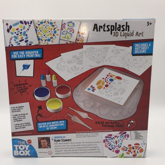 Artsplash 3D Liquid Art Create Colourful Art with Water 6 Artsheets Matt… - Picture 3 of 10